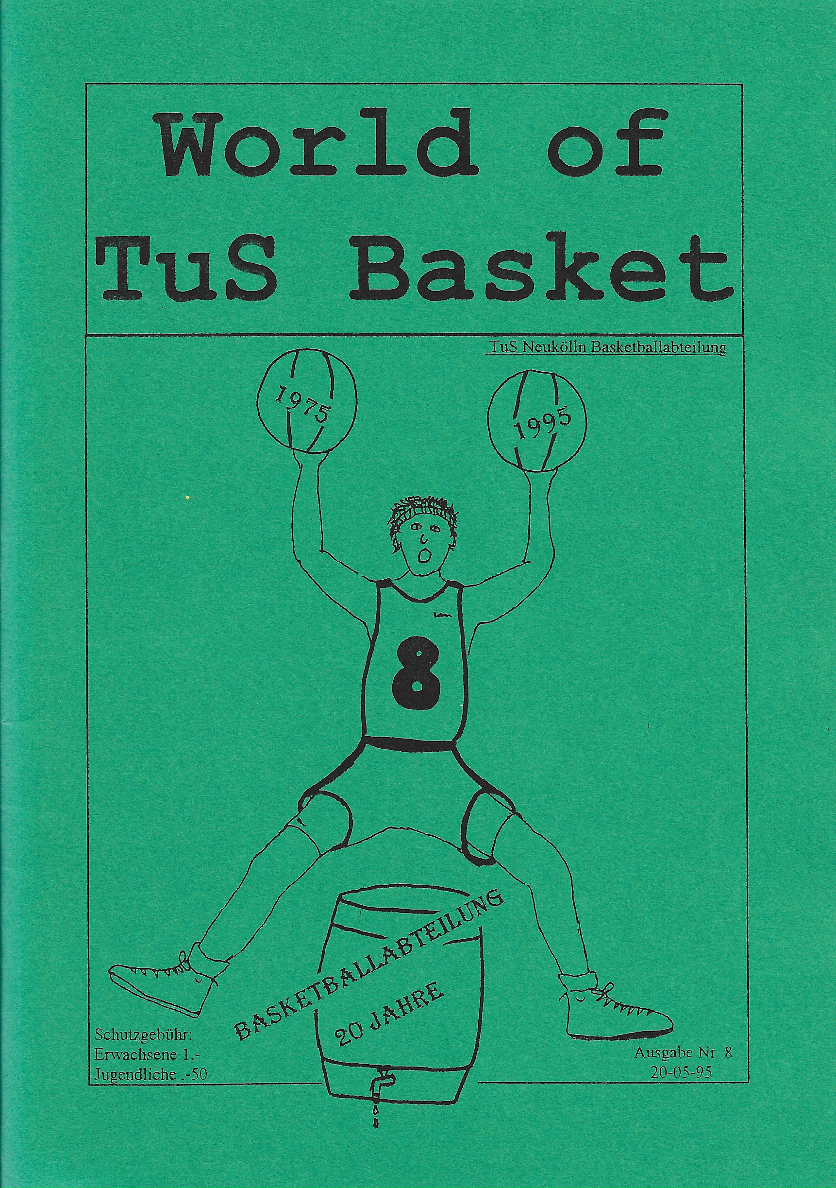 WOTB gratulierte 1995 zu 20 Jahren TuS Basketball